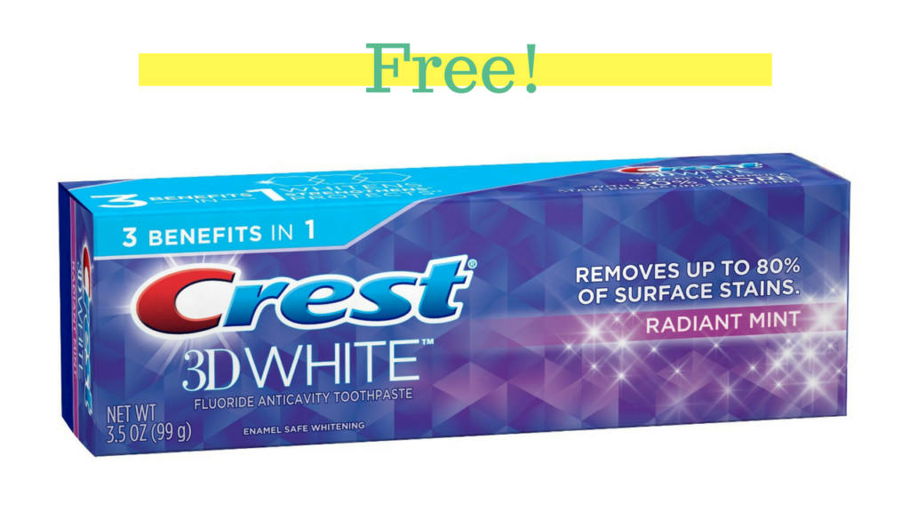 Free Crest Toothpaste at CVS My Discount