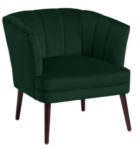 green velvet chair